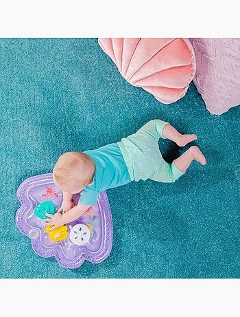 Tapis d'eau gonflable ariel - jeu sensoriel dès la naissance - disney baby