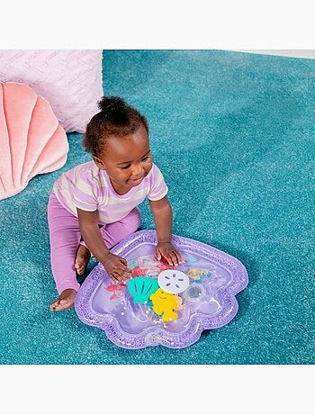 Tapis d'eau gonflable ariel - jeu sensoriel dès la naissance - disney baby