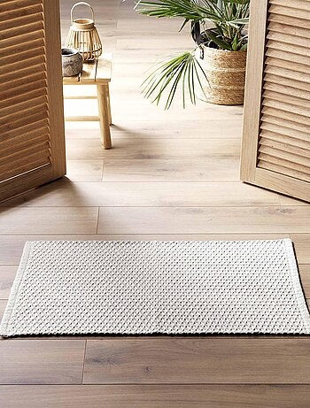 Tapis déco en coton tissé
