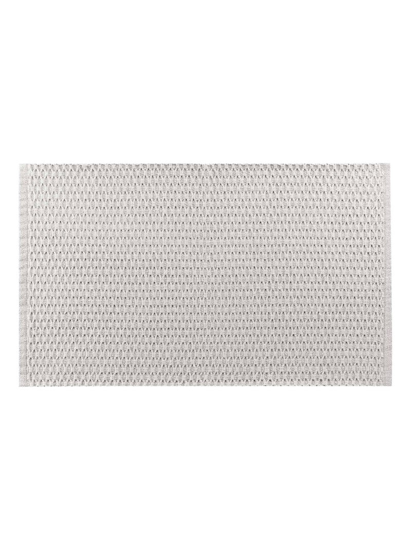 Tapis déco en coton tissé Beige clair - Kiabi