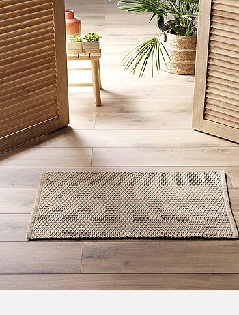 Tapis déco en coton tissé