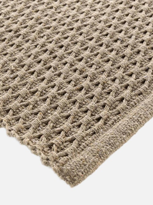 Tapis déco en coton tissé - Kiabi