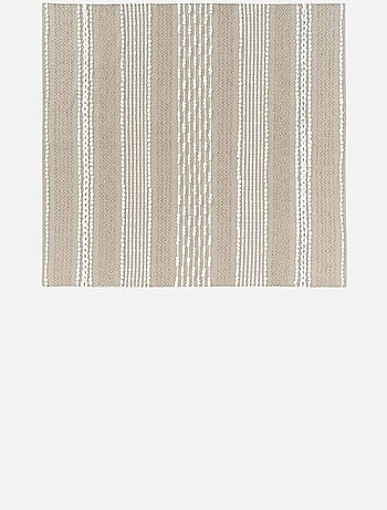 Tapis déco en polycoton et fils lurex