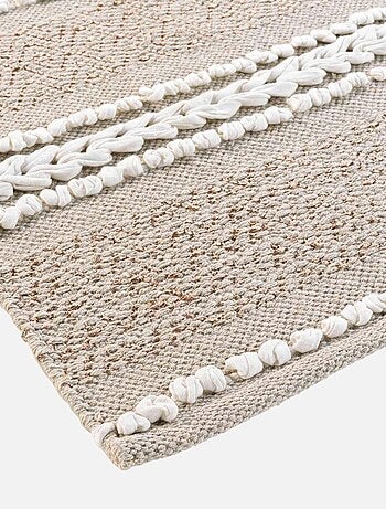 Tapis déco en polycoton et fils lurex