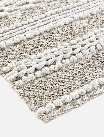 Tapis déco en polycoton et fils lurex