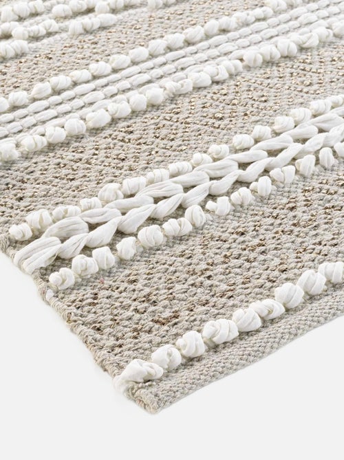 Tapis déco en polycoton et fils lurex - Kiabi