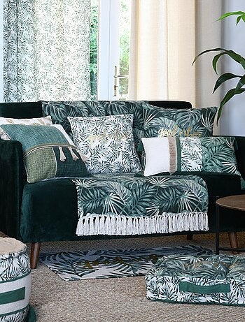 Tapis déco esprit feuillage