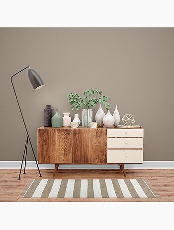 Tapis déco JAVA en jute et coton à rayures – 60 x 120 cm – Future Home