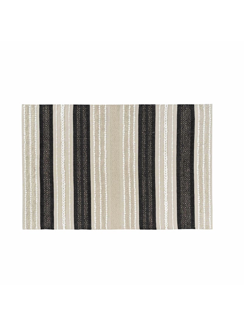 Tapis décoratif au style ethnique Beige - Kiabi