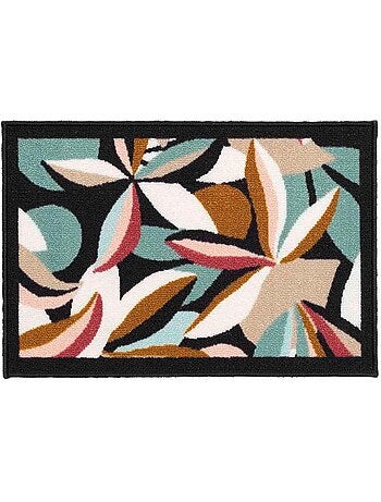 Tapis décoratif végétal coloré