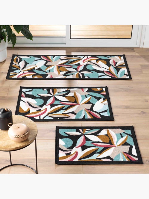 Tapis décoratif végétal coloré - Kiabi