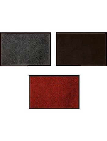 Tapis d'entree 40 x 60 cm Telio gris