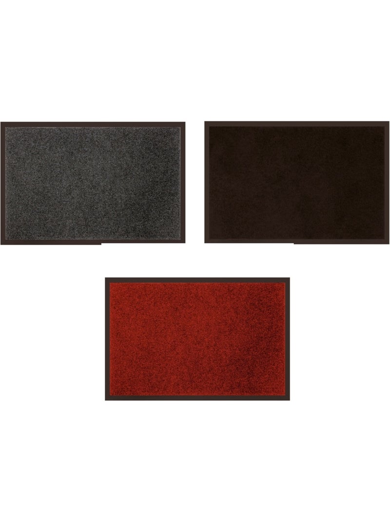Tapis d'entree 40 x 60 cm Telio gris Gris - Kiabi