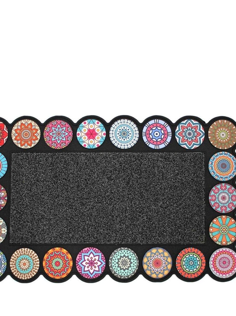 Tapis d'entree 45 x 75 cm Rosa-colore Multicolore - Kiabi