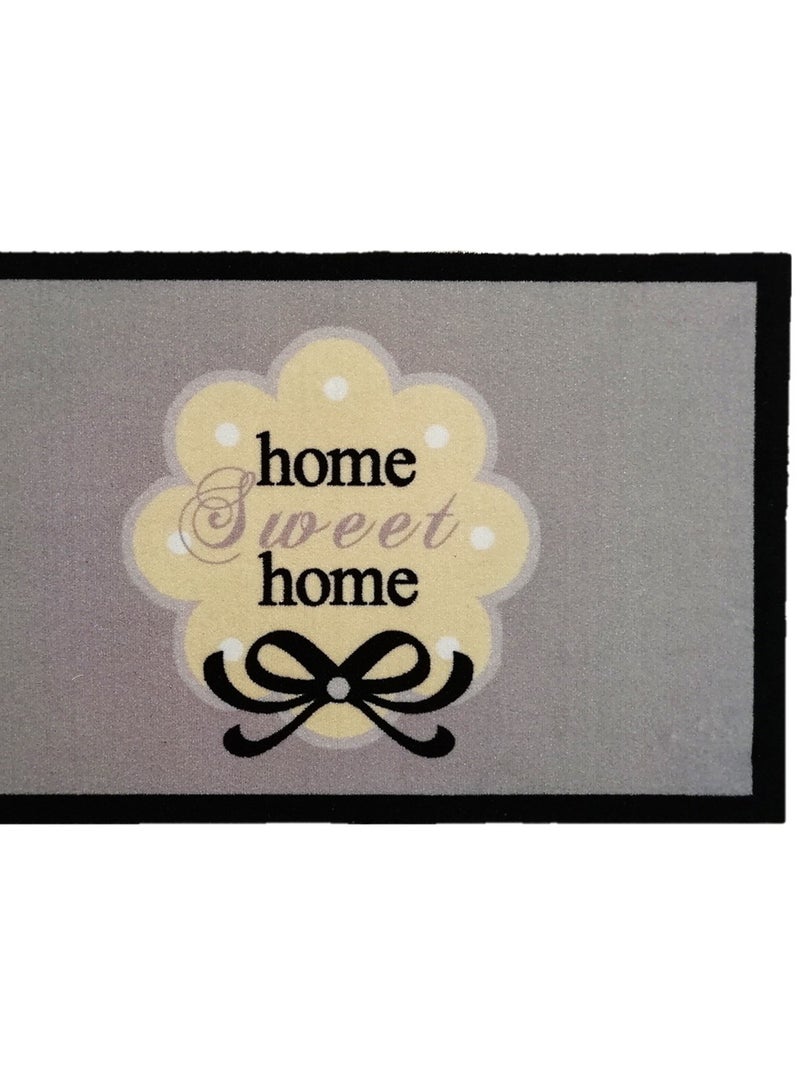 Tapis D'entrée Home Sweet Home 50x80cm Noir - Kiabi