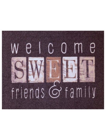 Tapis D'entrée Motif Welcome Sweet Friends 50x80cm - Kiabi