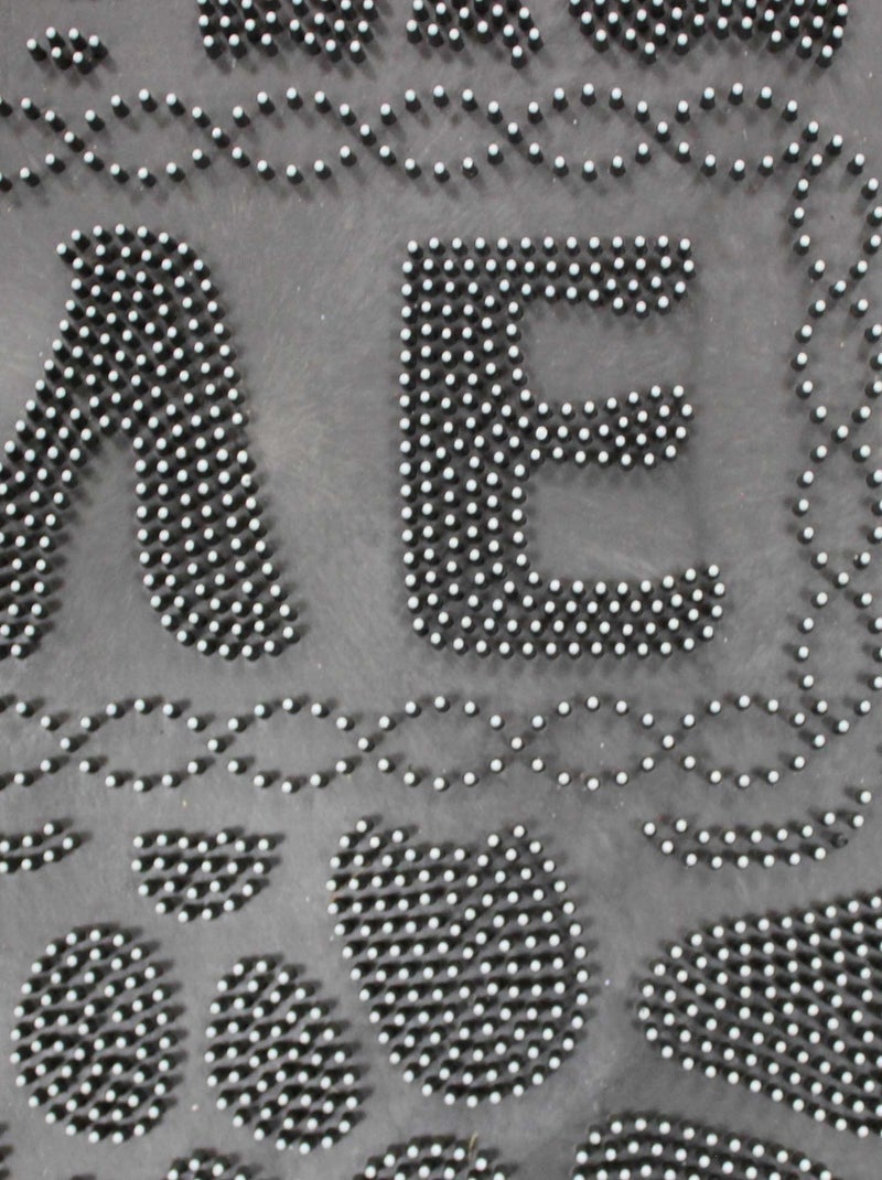 Tapis d'entree paillasson grattoir Venida Noir - Kiabi