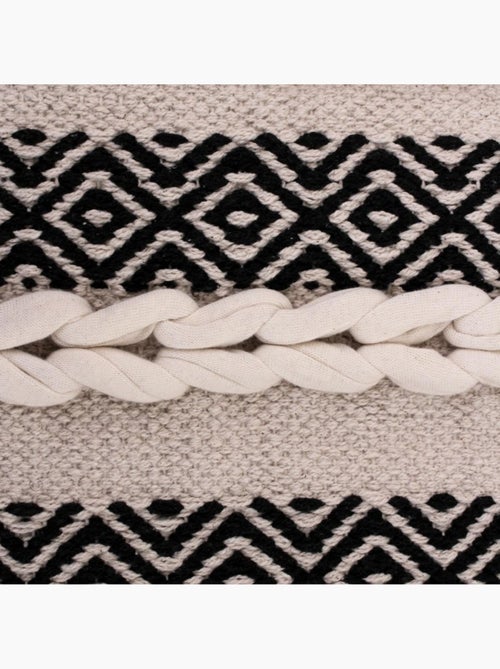 Tapis descente de lit en coton rayé 110x60cm - Kiabi