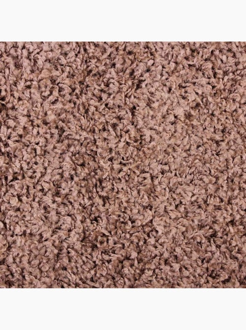 Tapis descente de lit poils longs taupe 60x110cm - Kiabi