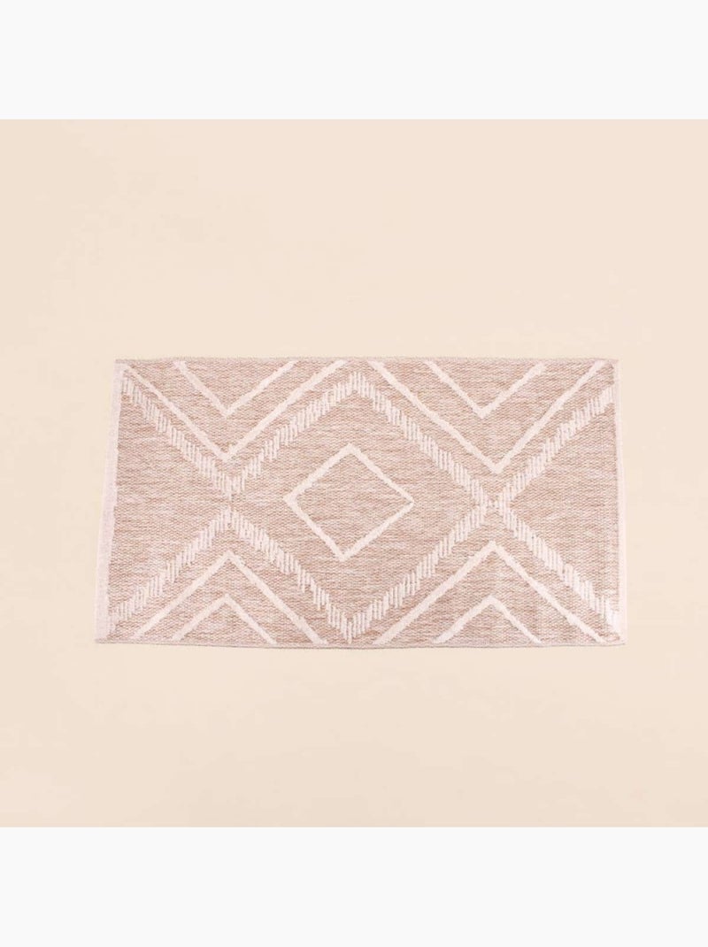 Tapis descente de lit polypropylène tissé 110x60cm Beige - Kiabi