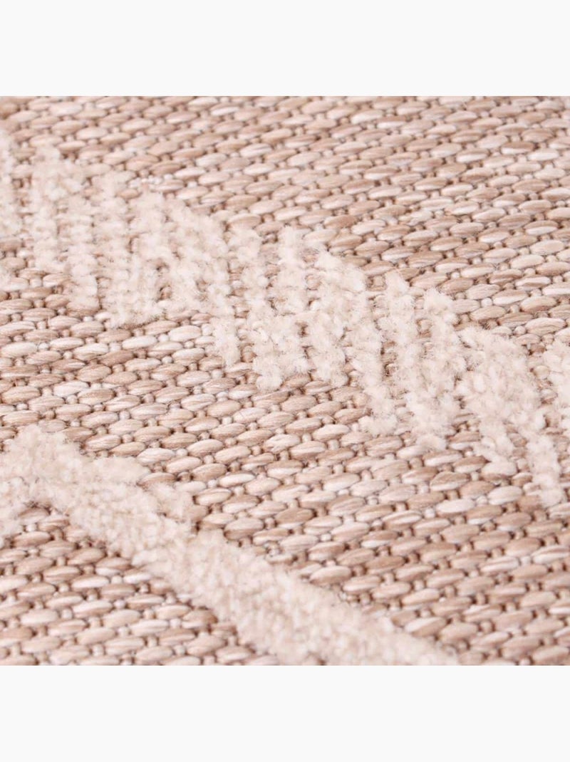 Tapis descente de lit polypropylène tissé 110x60cm Beige - Kiabi