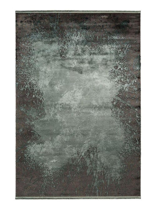 Tapis design avec franges rayé à courtes mèches Anir - Kiabi