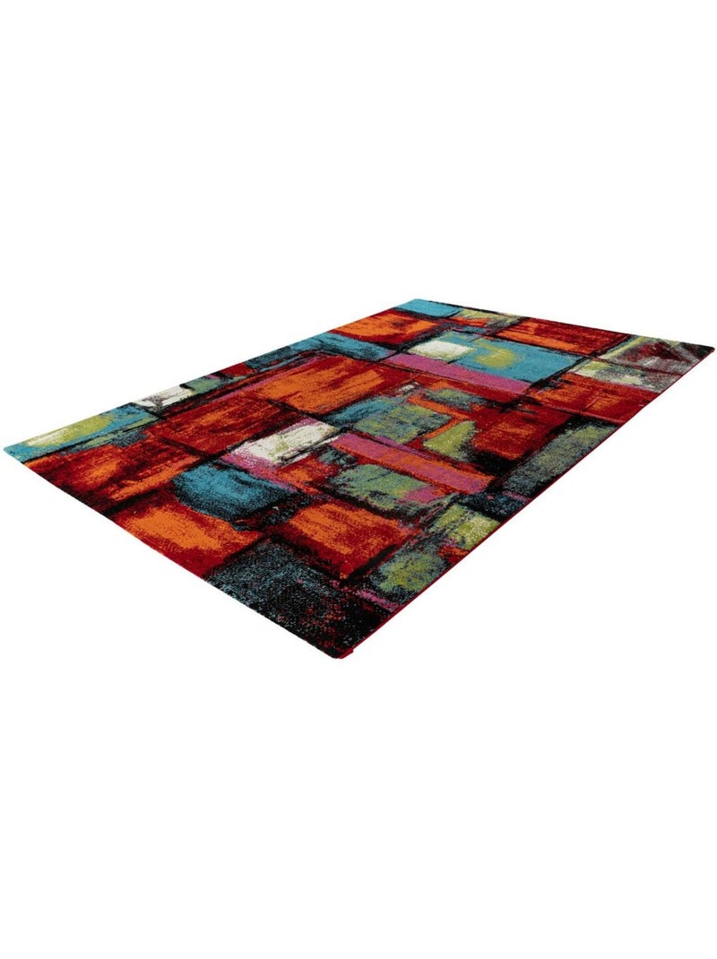 Tapis design courtes mèches multicolore Foxi Multicolore - Kiabi