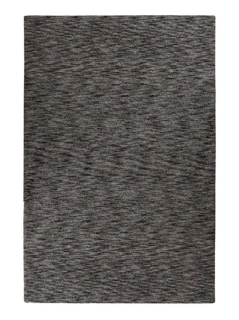 Tapis design doux rectangle rayé Runa Argenté - Kiabi