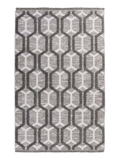 Tapis design en coton recyclé Norman - Kiabi