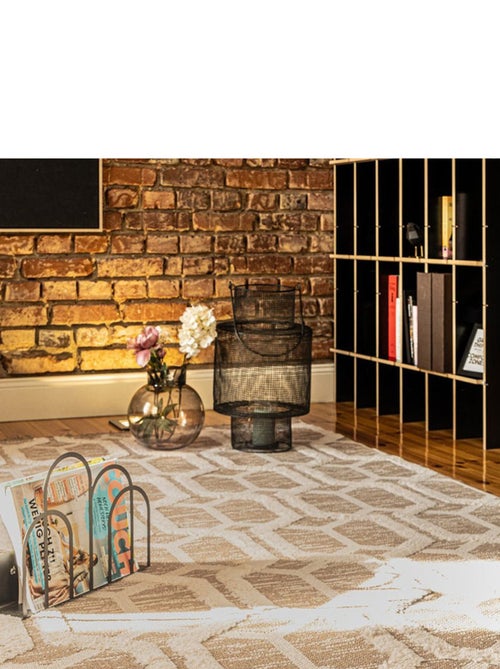 Tapis design en coton recyclé Norman - Kiabi