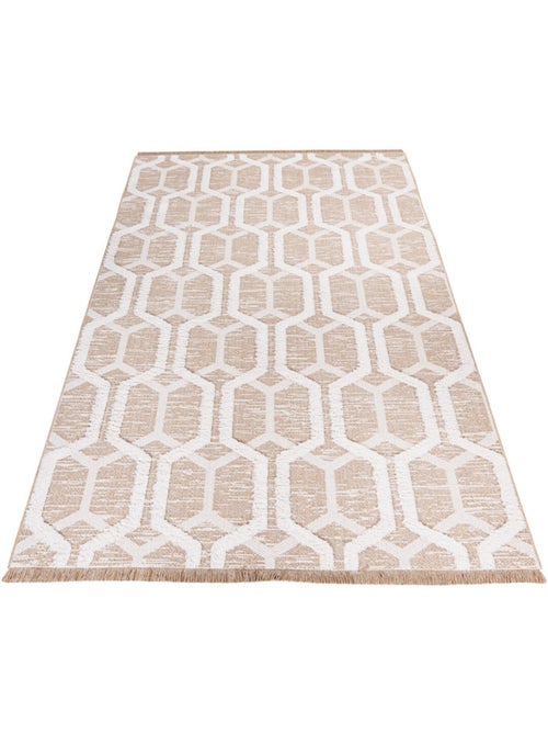 Tapis design en coton recyclé Norman - Kiabi