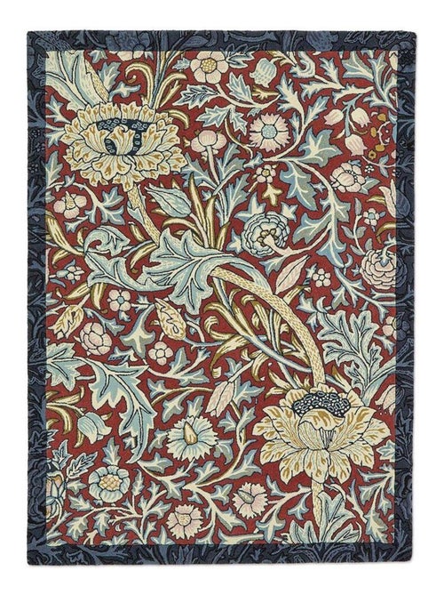 Tapis design floral laine et viscose tufté main Trent - Kiabi