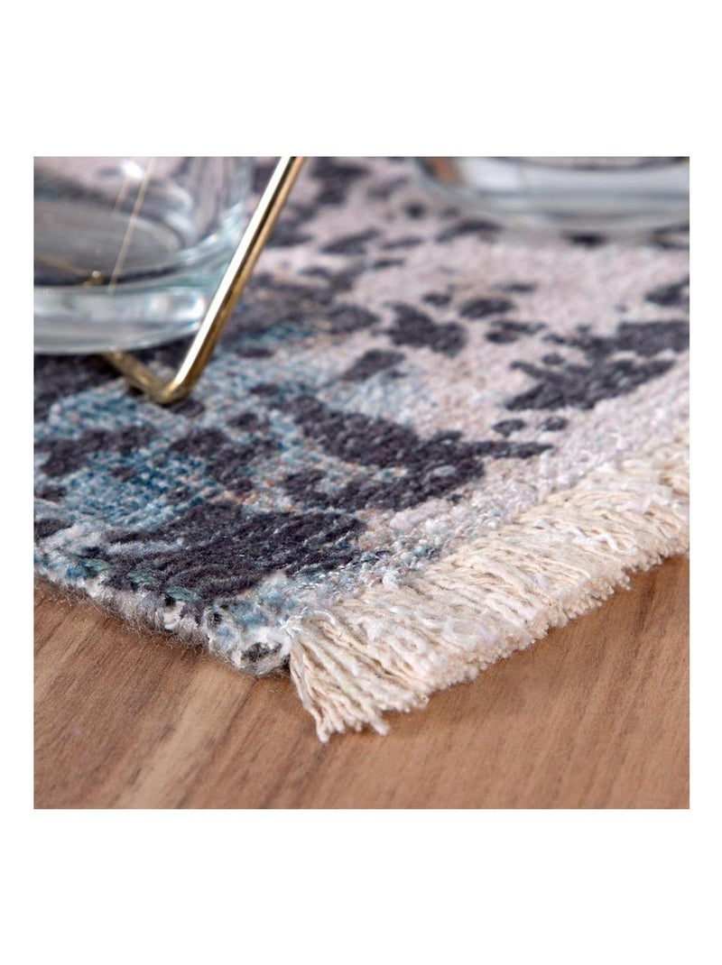 Tapis design graphique lavable en machine Eulalie Multicolore - Kiabi