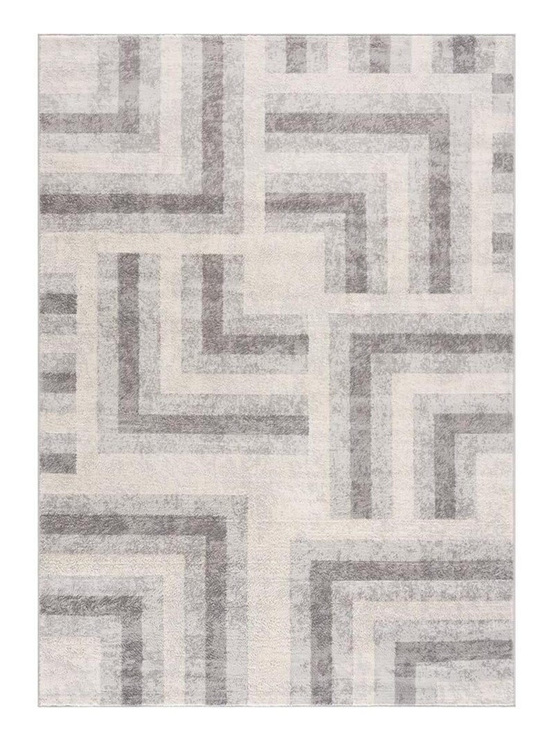 Tapis design gris intérieur à courtes mèches Mackay Gris - Kiabi