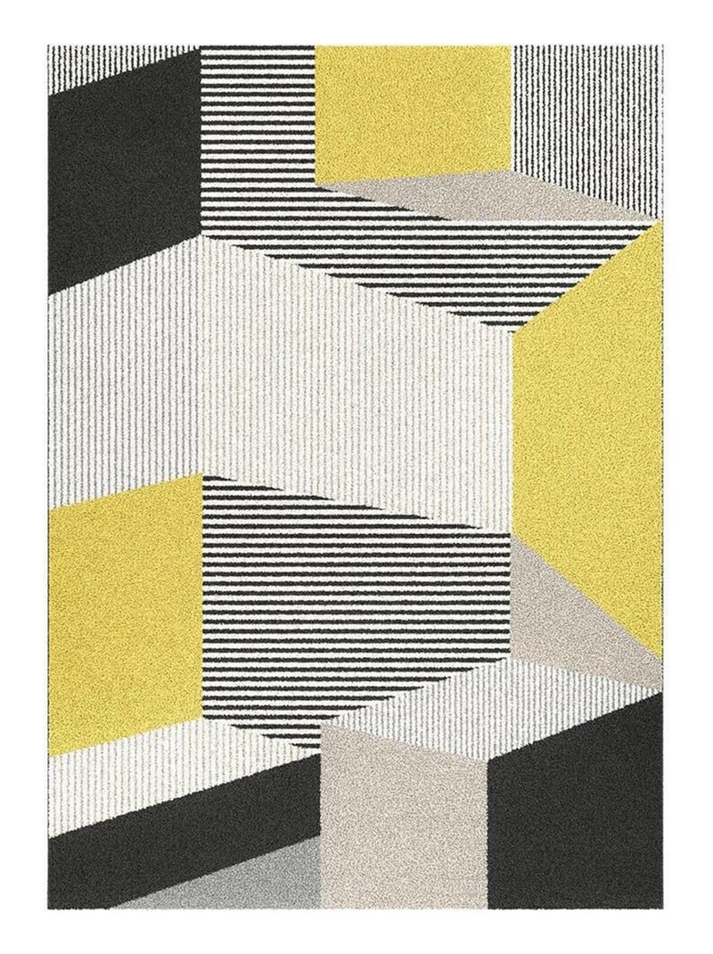 Tapis design intérieur gris Hall Gris - Kiabi