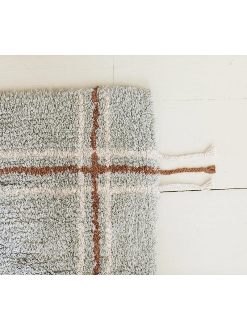 Tapis design lavable en machine intérieur Cuisine Bleu - Kiabi