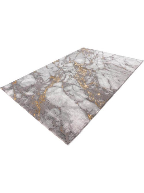Tapis design marbré pour salon rectangle Sater - Kiabi