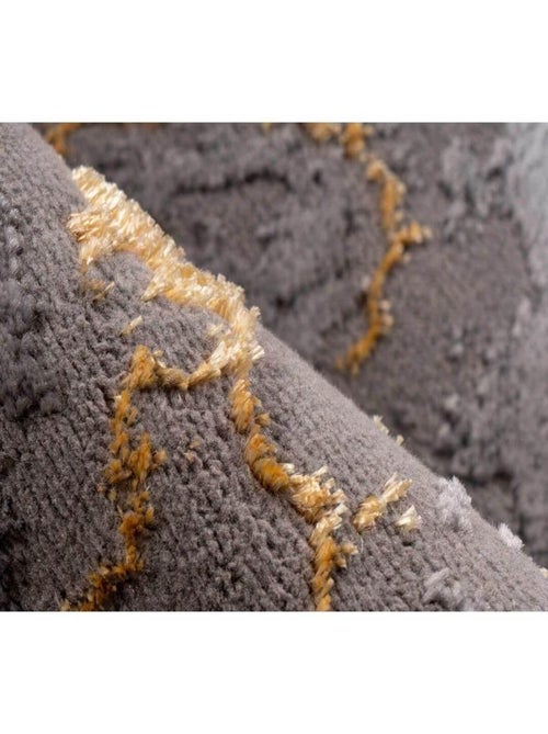 Tapis design marbré pour salon rectangle Sater - Kiabi