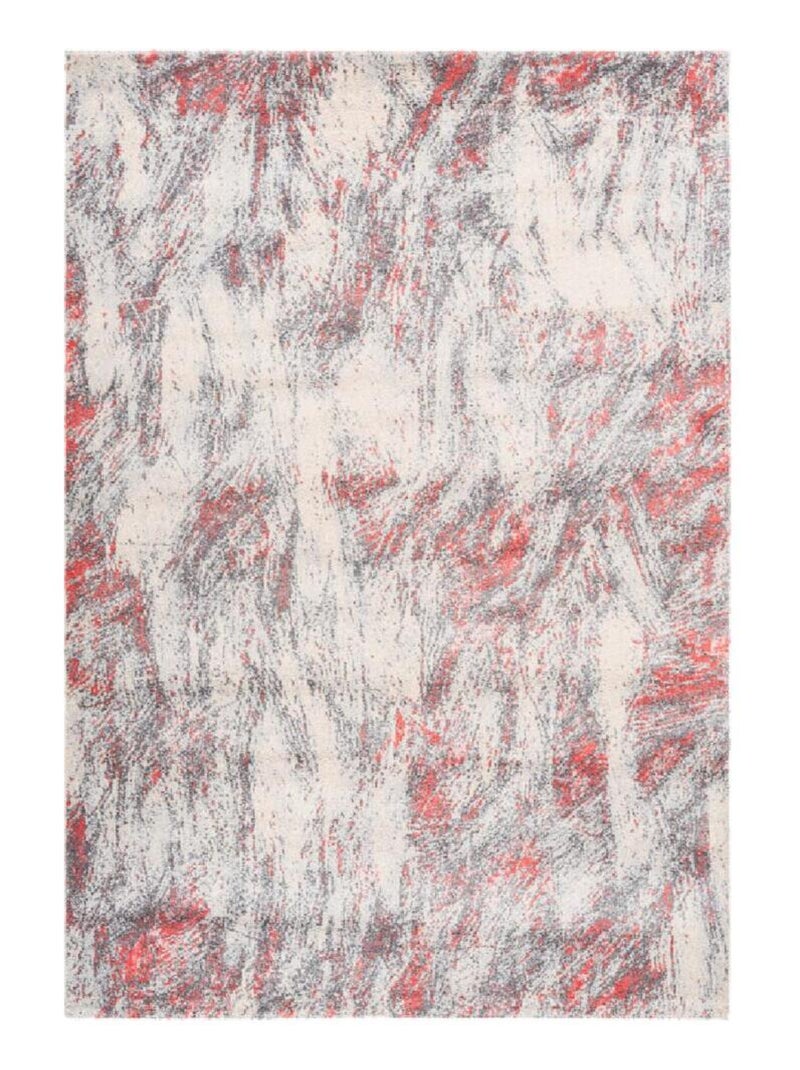 Tapis design pour salon doux rectangle Fontana Rouge - Kiabi