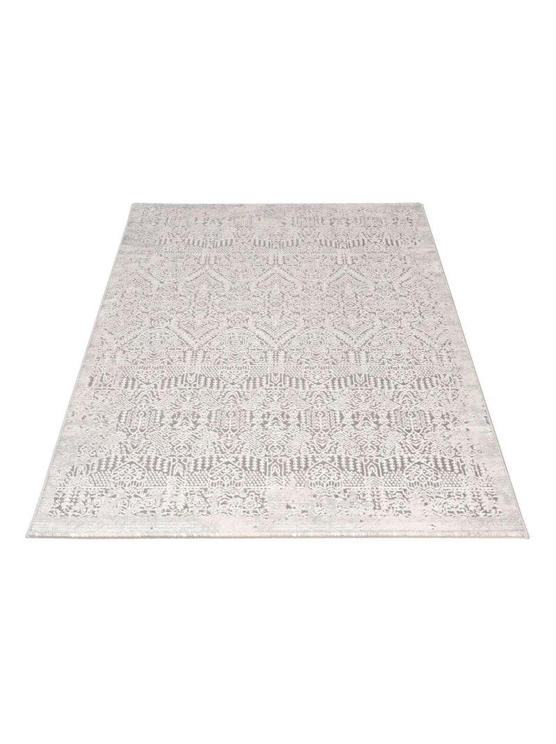 Tapis design rayé rectangle intérieur Persane Gris - Kiabi