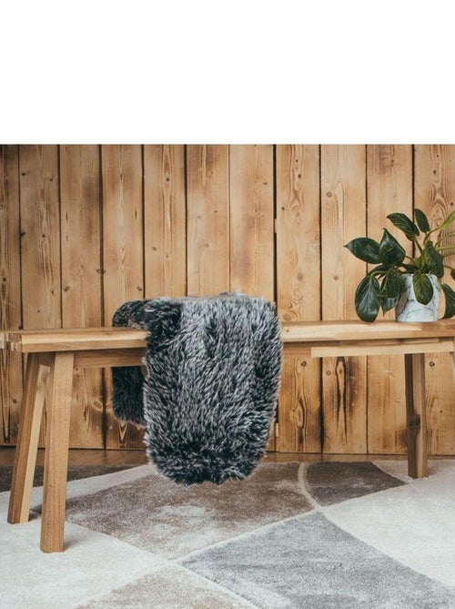 Tapis design rectangle courbe Leandro - Kiabi