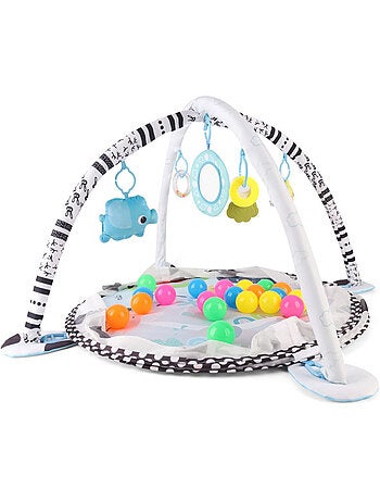 Tapis d'éveil 2-en-1 TinyMini Rond avec barrière