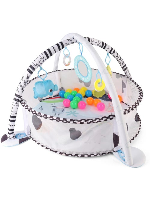 Tapis d'éveil 2-en-1 tinymini rond avec barrière - Kiabi
