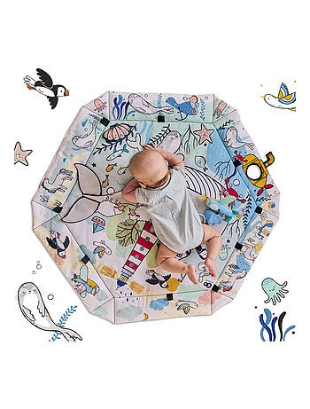 Tapis d’éveil 2en1 tapis sensoriel bébé