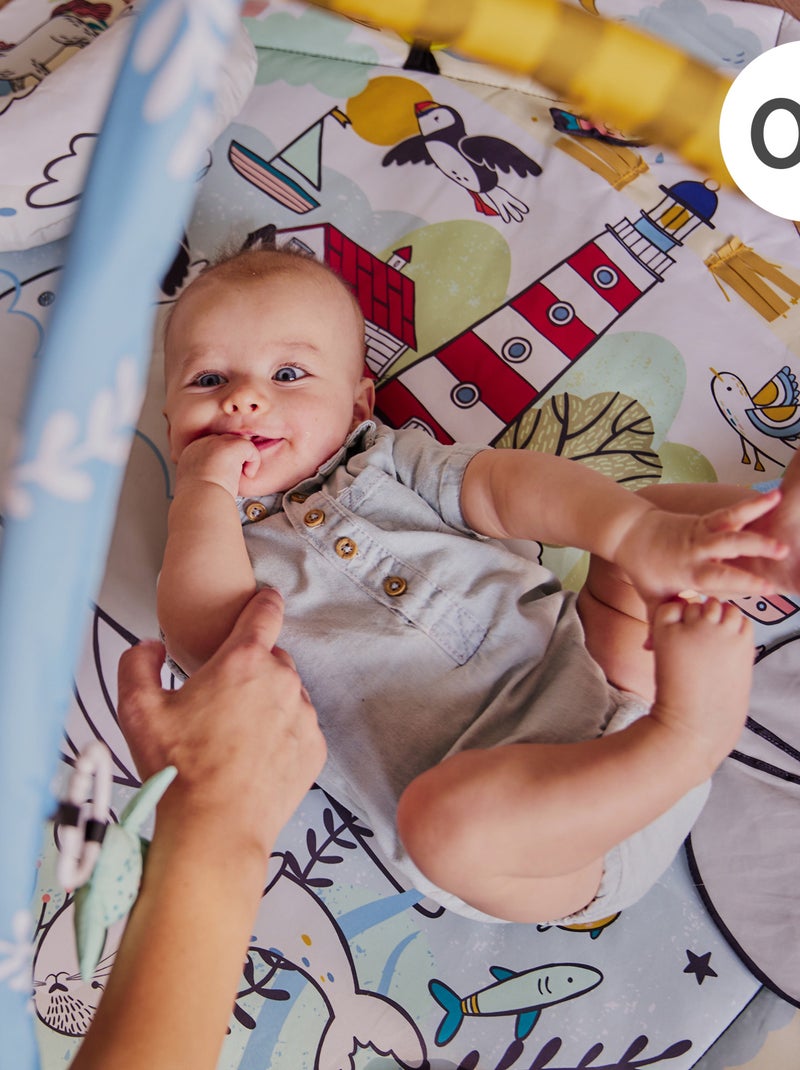 Tapis d’éveil 2en1 tapis sensoriel bébé Multicolore - Kiabi