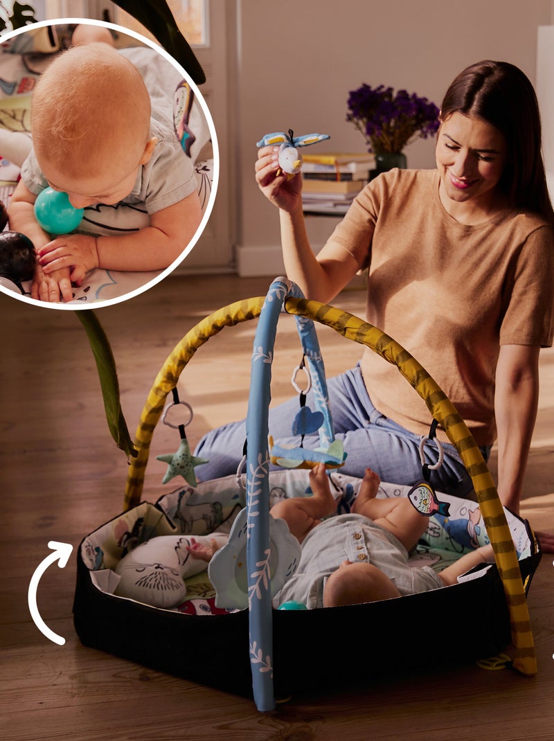 Tapis d’éveil 2en1 tapis sensoriel bébé Multicolore - Kiabi
