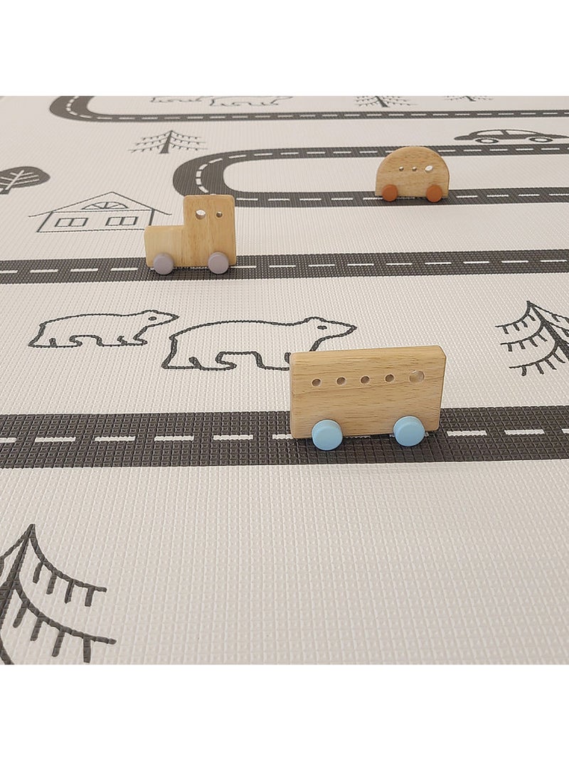 Tapis d'éveil arc-en-ciel  and  nordique Blanc - Kiabi