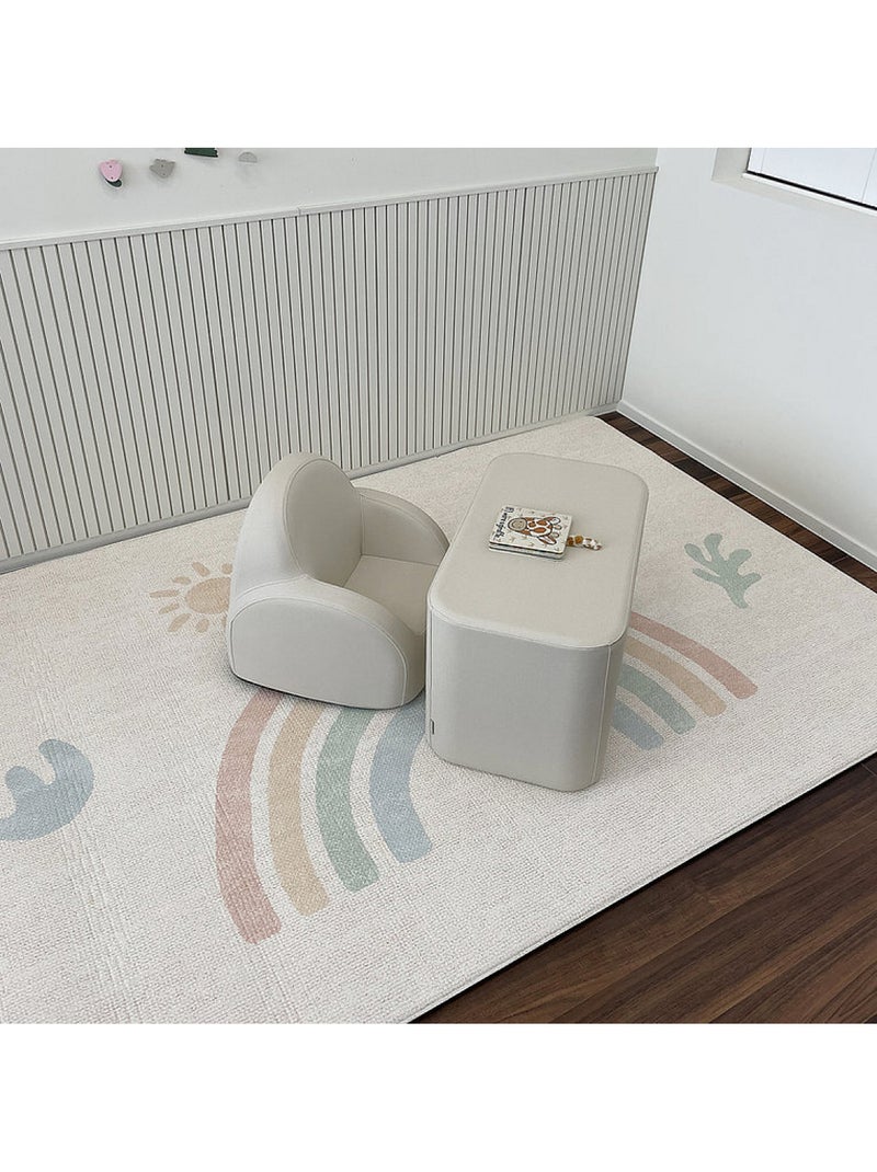Tapis d'éveil arc-en-ciel  and  nordique Blanc - Kiabi