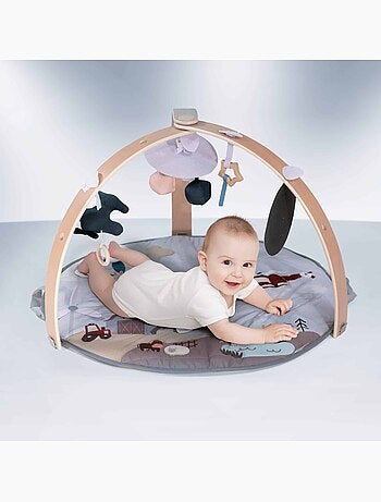 Tapis d’éveil avec arche en bois Bianca Sky – babyGO