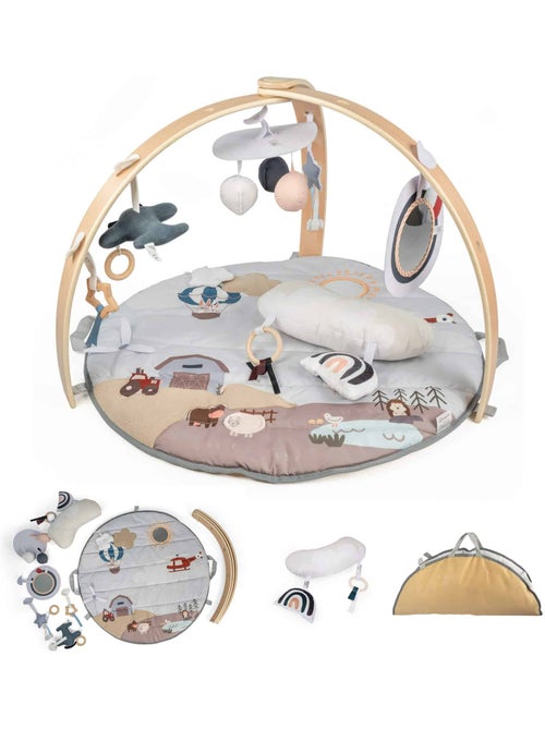 Tapis d’éveil avec arche en bois Bianca Sky – babyGO - Kiabi